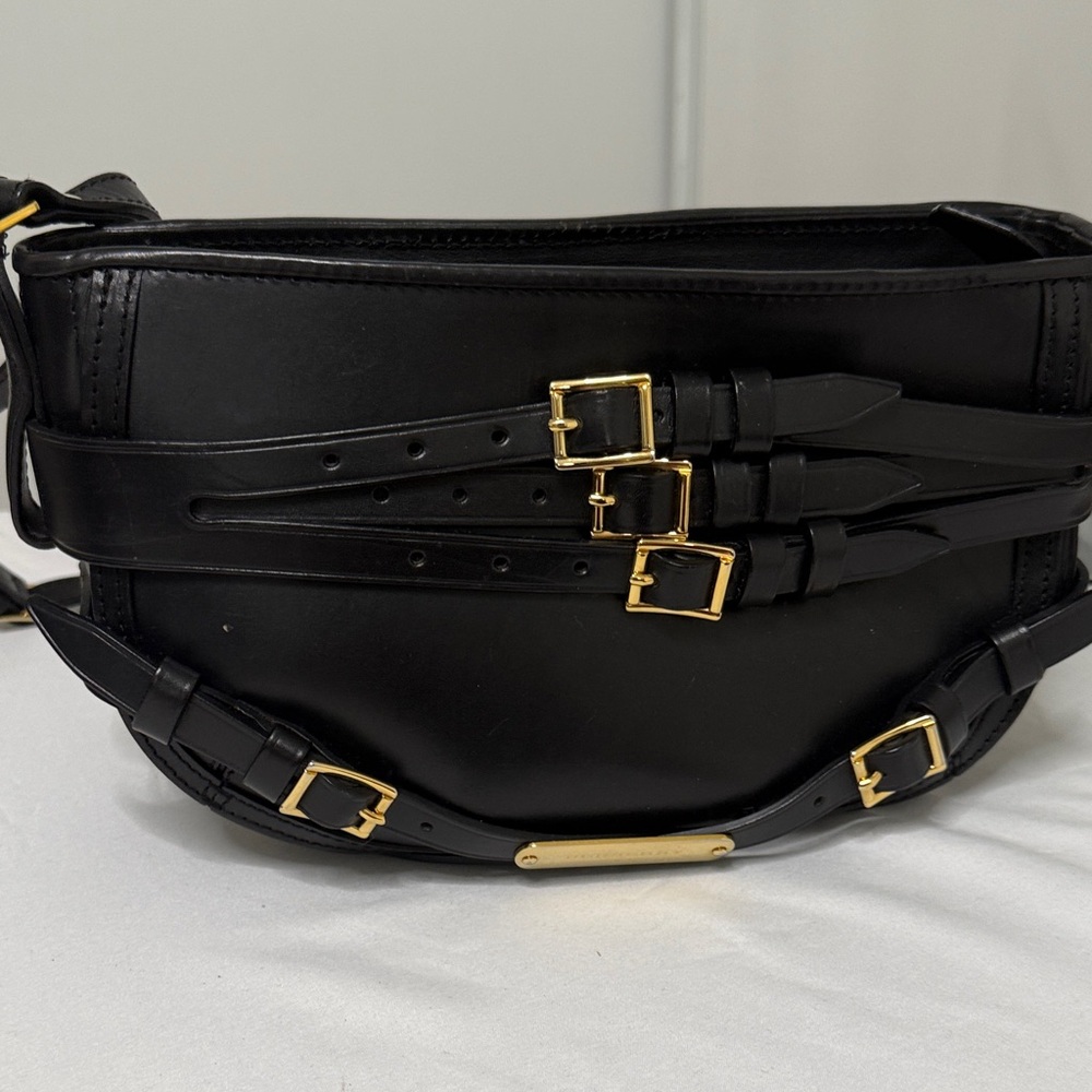 Burberry Black Shoulder Bag with Gold Details - Picture 15 of 16
